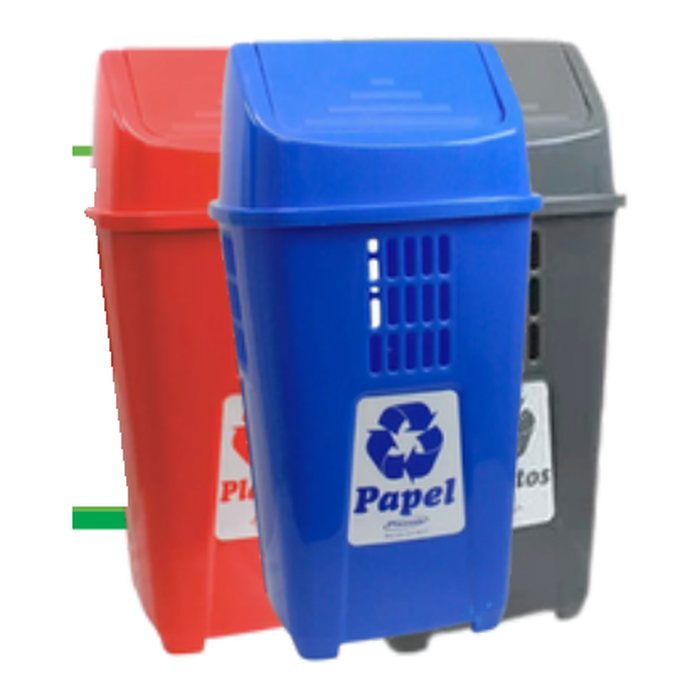 Lixeira Seletiva Basculante 50L