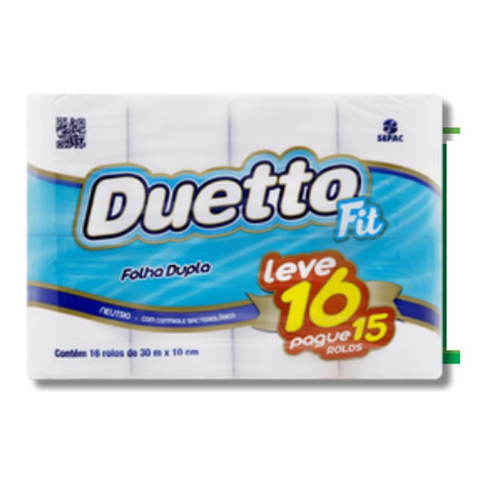 Papel Higiênico Duetto Folha Dupla 30m